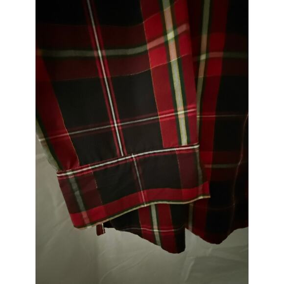 Foxcroft Wrinkle Free Size 22W Shaped Gingham plaid button up Women's Shirt Gold - Picture 13 of 15